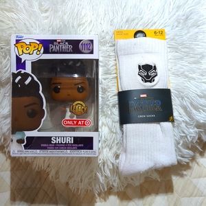 Funko POP! Marvel: Black Panther Legacy - Shuri and Socks(Target Exclusive)
